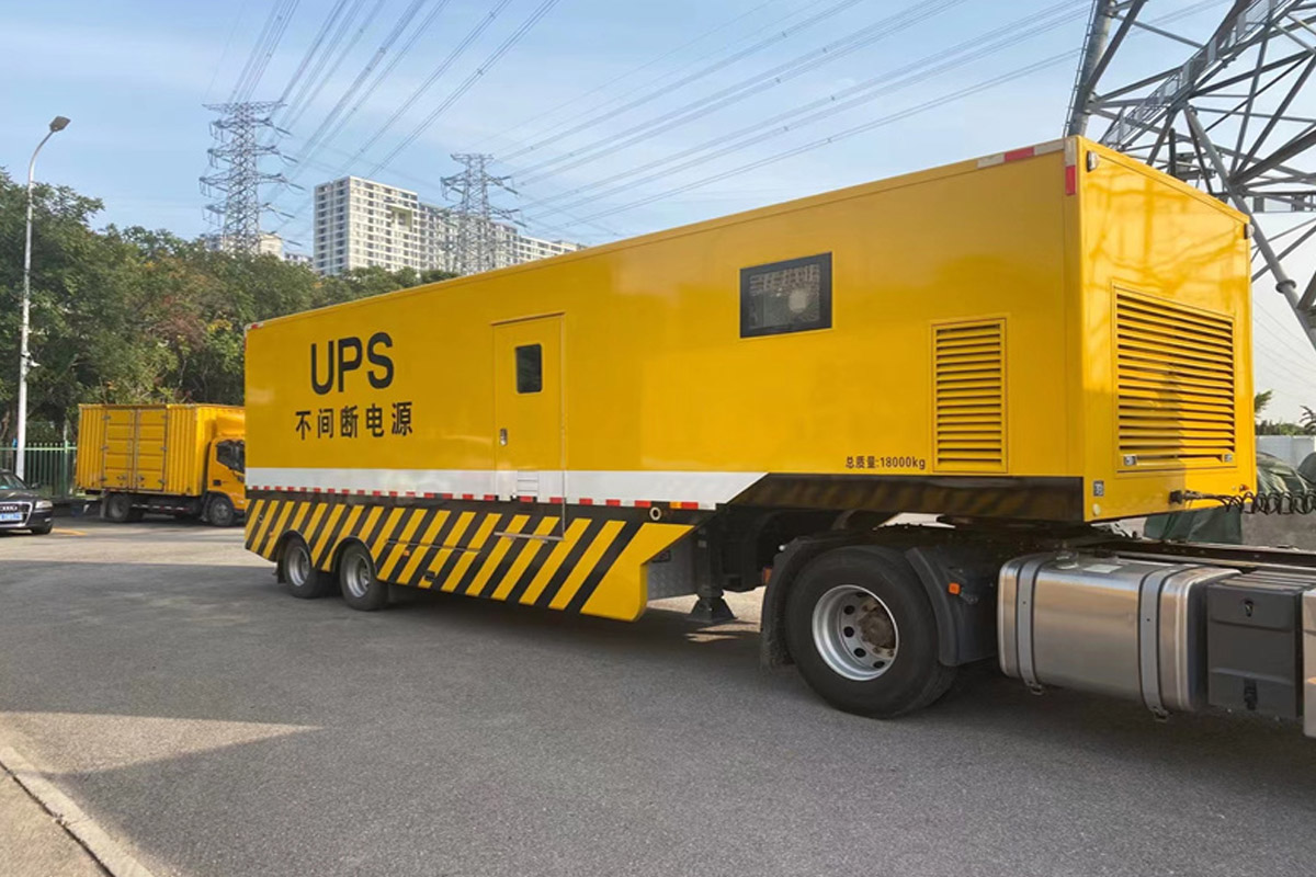 龙港发电机租赁施工现场